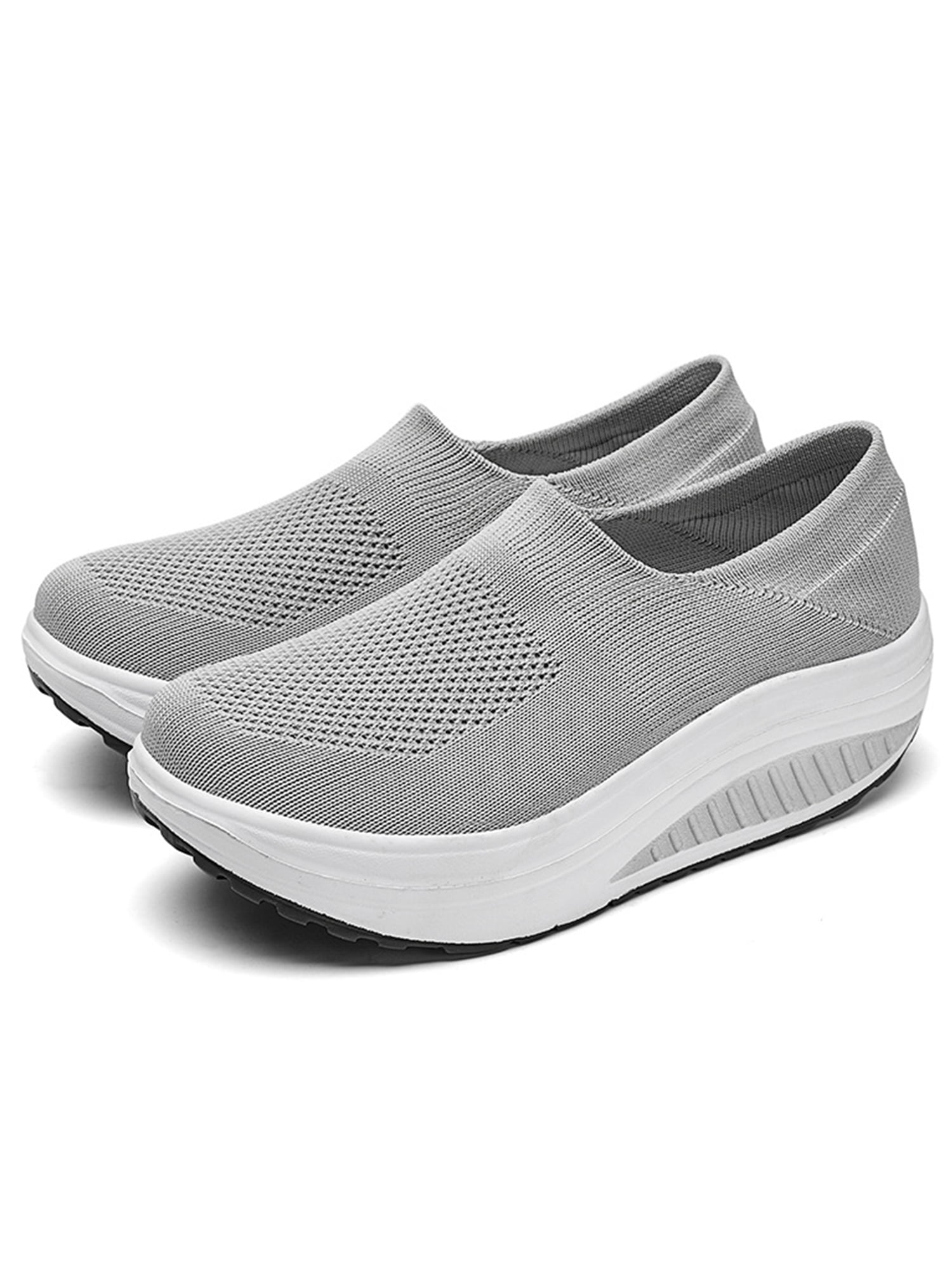 Bellella Women Sneakers Platform Wedge Walking Shoes Mesh Sock Sneaker