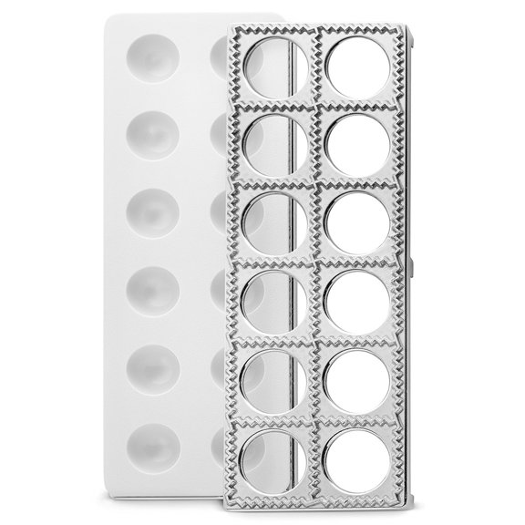 Bellemain Ravioli Maker Press | Pelmeni Mold, Pierogi Press, Potsticker Meat Pie Dumpling Maker, Ravioli Stamp Pasta Making Kit, Pasta Making Tools, Ravioli Press Mold | Makes 12 Ravioli, 1. 5