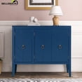 thumbnail image 1 of Bellemave Buffet Cabinet with Storage, 3 Door Sideboard with Adjustable Shelves, Wooden Console Table Cabinets, Coffee Bar Cabinet for Kitchen, Dining Room, Living Room, Entryway (Navy Blue), 1 of 13