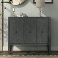 thumbnail image 1 of Bellemave Buffet Cabinet with Storage, 3 Door Sideboard with Adjustable Shelves, Wooden Console Table Cabinets, Coffee Bar Cabinet for Kitchen, Dining Room, Living Room, Entryway (Gray), 1 of 12