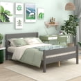 thumbnail image 1 of Bellemave Full Bed Frames,Wood Platform Bed with Headboard and Footboard, Full Size Sleigh Bed with Wood Slat Support, No Box Spring Needed (Gray), 1 of 8
