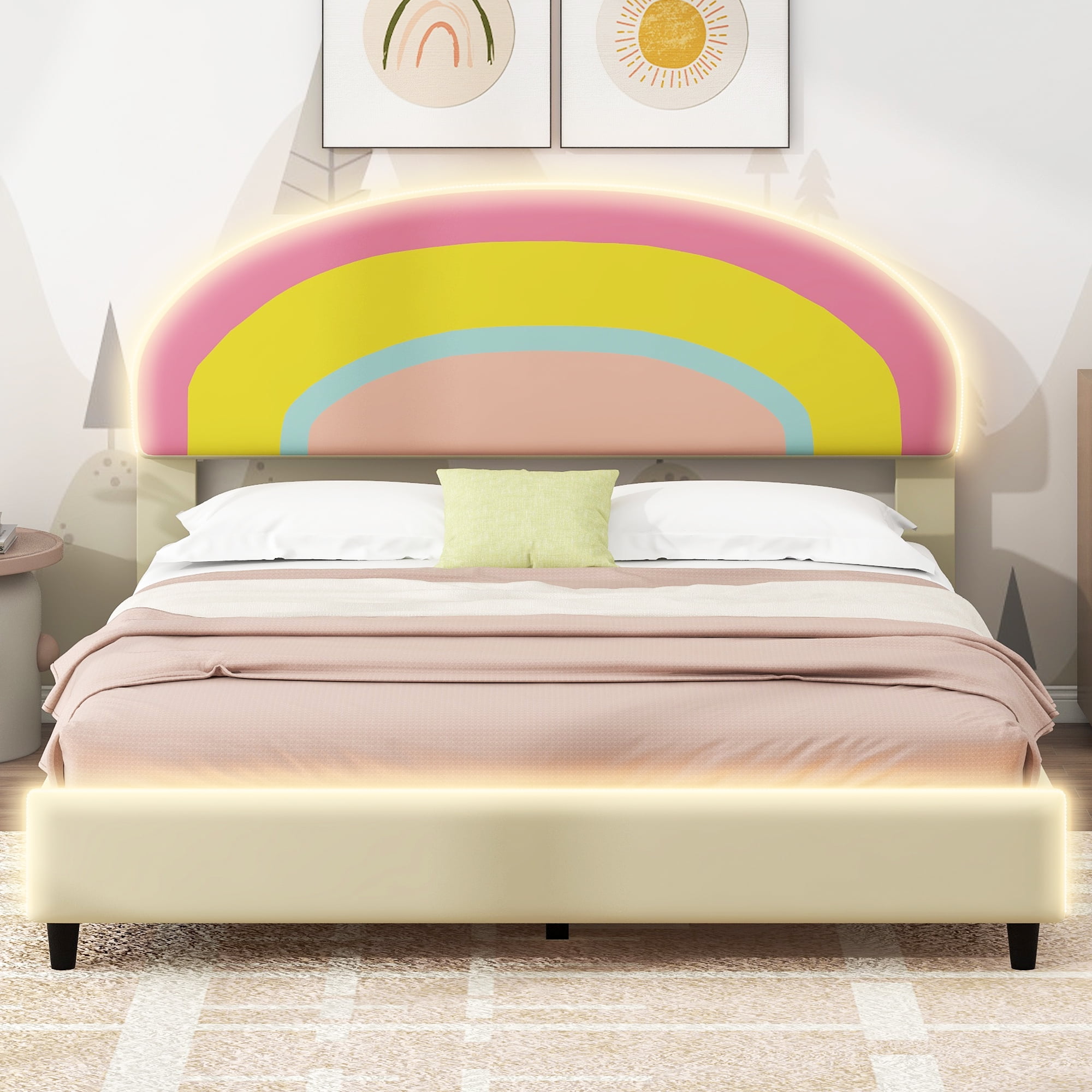Rainbow headboard discount