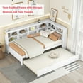 thumbnail image 1 of Bellemave Pine Wood Storage Twin Daybed White, 1 of 12