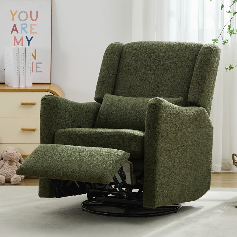 Swivel Chair Green Nursery Glider Baby Relax Addison Swivel