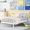 thumbnail image 1 of Bellemave Wood Twin Bed Frame with Headboard and Footboard, Kids Twin Bed Frames No Box Spring Needed for Boys and Girls, White, 1 of 10