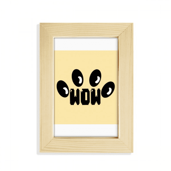 Bellen Yip Bark Onomatopoeia Desktop Display Photo Frame Picture Art Painting 5x7 inch