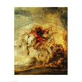 thumbnail image 1 of Bellerophon Riding Pegasus Fighting the Chimaera Poster Print by Peter Paul Rubens, 1 of 2