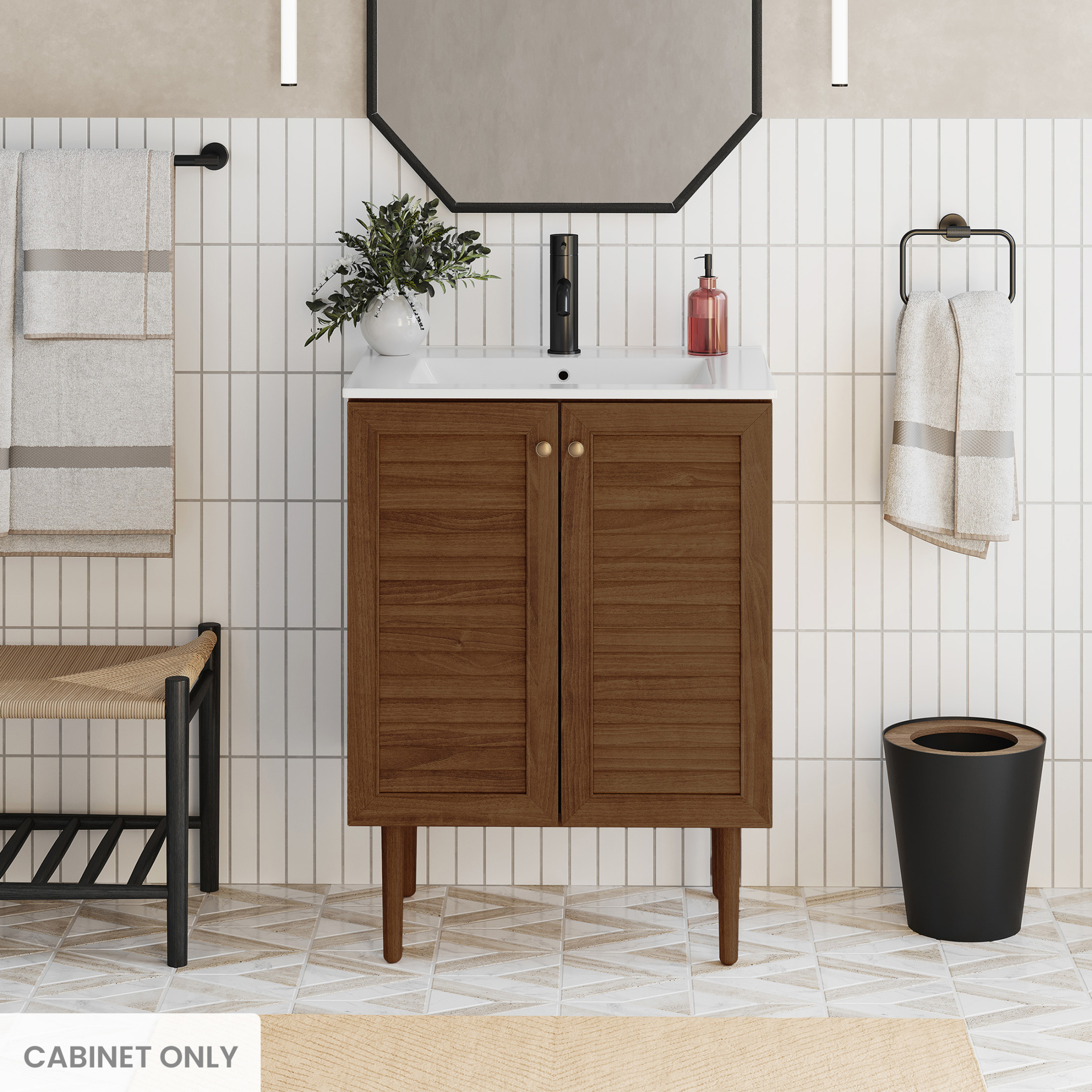 Belleville 24" Freestanding Bathroom Vanity without Top in