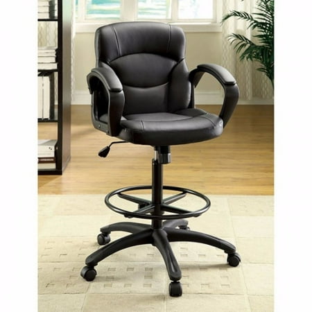 Belleville Contemporary Belleville office Chair, Black - Saltoro Sherpi