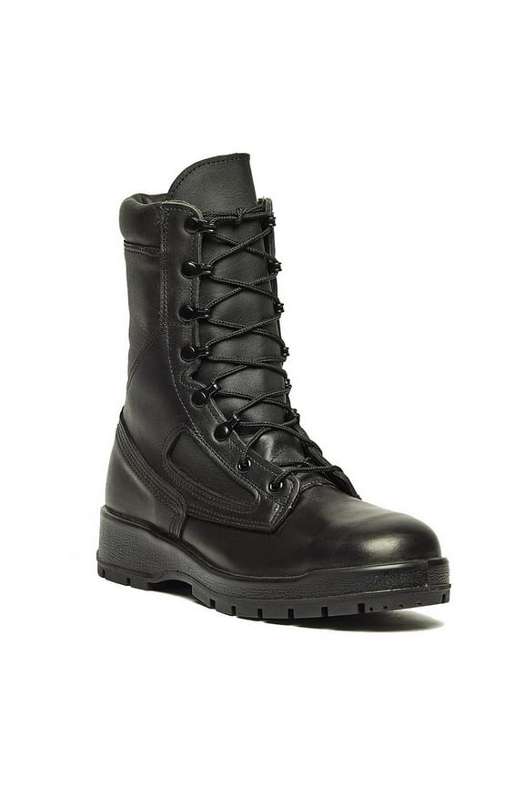F495 ST Navy Female General Purpose Steel Toe Boot - Black-8.0-Regular