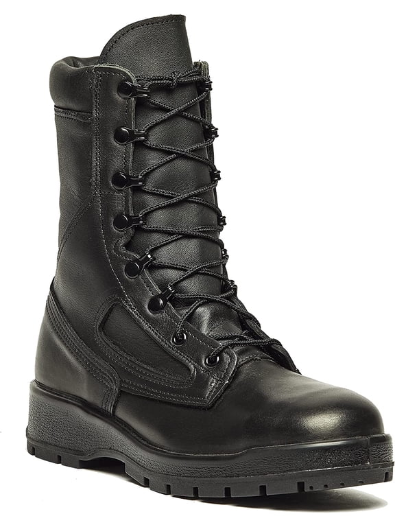 F495 ST Navy Female General Purpose Steel Toe Boot - Black-8.0-Wide