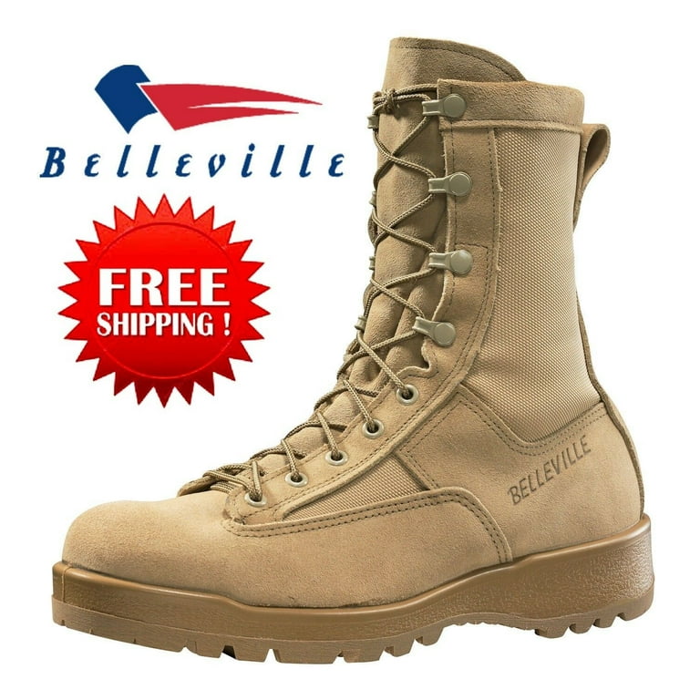 Belleville Men's Shoes Military Boot, Combat Work Beige, Size 10