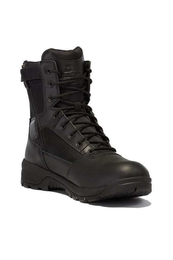 Men's Spear Point 8" Waterproof Tactical Work Boot Round Toe Black 14 D(M) US