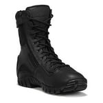 TACTICAL RESEARCH TR Khyber TR960Z 8" Lightweight Black Military Boots for Men - Security, EMS & Police Boots with Vibram Ibex Traction Outsole - Black - 5 Wide