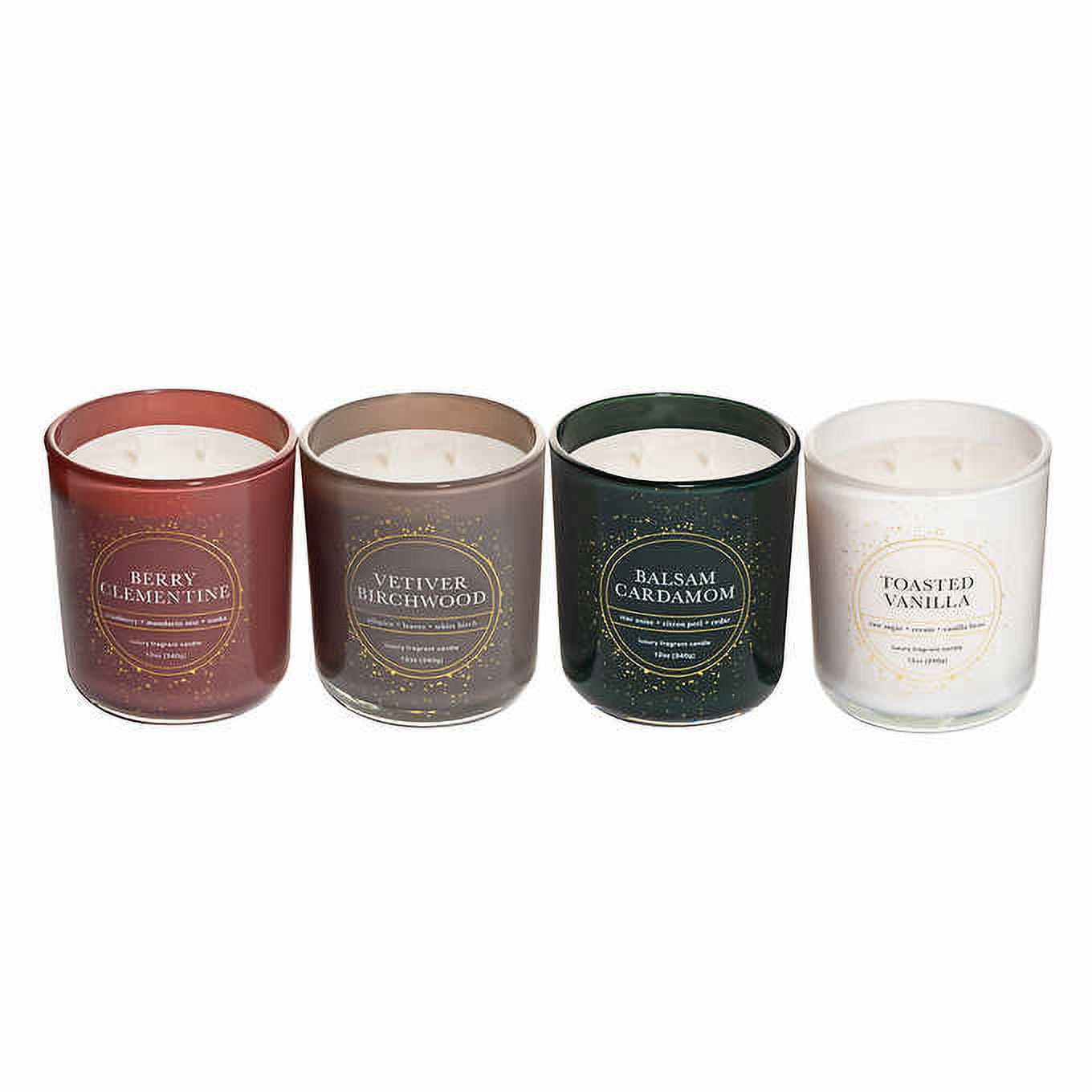 Bellevue Luxury Candles Variety, 12 oz, 4count