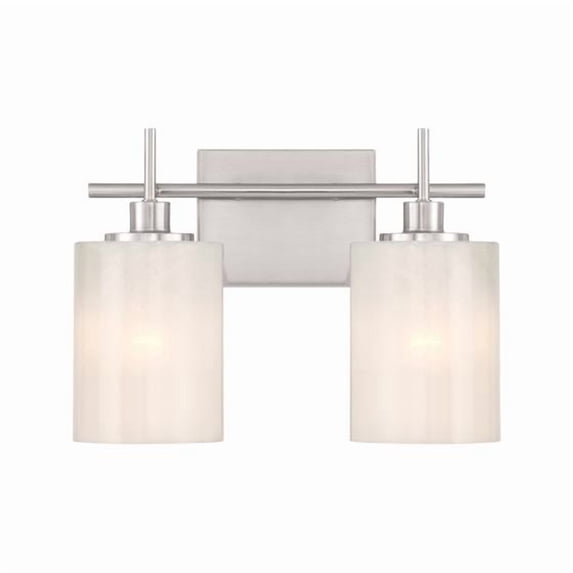 Meridian M80083BN 2-Light Bathroom Vanity Light in Brushed Nickel