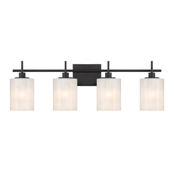 Meridian M80085MBK 4-Light Bathroom Vanity Light in Matte Black
