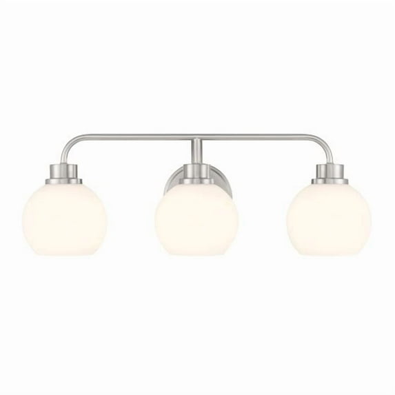Meridian M80081BN 3-Light Bathroom Vanity Light in Brushed Nickel
