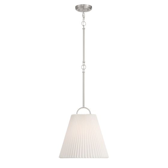 Meridian M7045BN 1-Light Pendant in Brushed Nickel