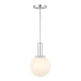 thumbnail image 1 of Meridian M7050CH 1-Light Pendant in Chrome, 1 of 7