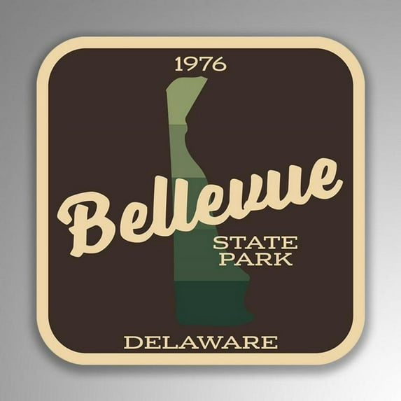Bellevue State Park Decal Sticker | 4-Inches By 4-Inches | Vinyl Sticker | UV Protective Laminate | SP208