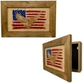 thumbnail image 1 of Bellewood Designs American Flag and Eagle Wall Mounted Gun Safe, 1 of 8