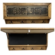 Bellewood Designs Coat Rack Hidden Gun Cabinet, Tree of Life Design Hat Rack, Key Rack Concealment Furniture