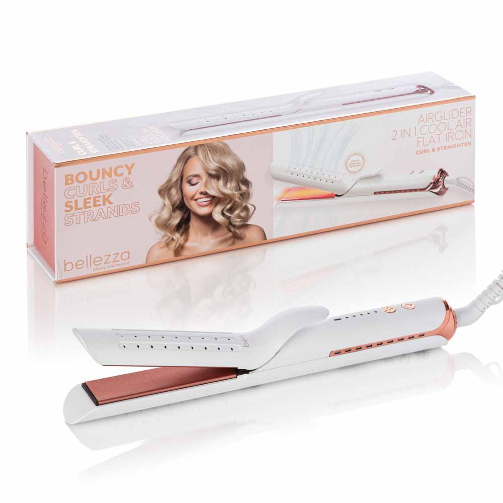 Bellezza AirGlider u2013 2-in-1 Cool Air Flat Iron/Curler Bellezza AirGlider u2013 2-in-1 Cool Air Flat Iron/Curler