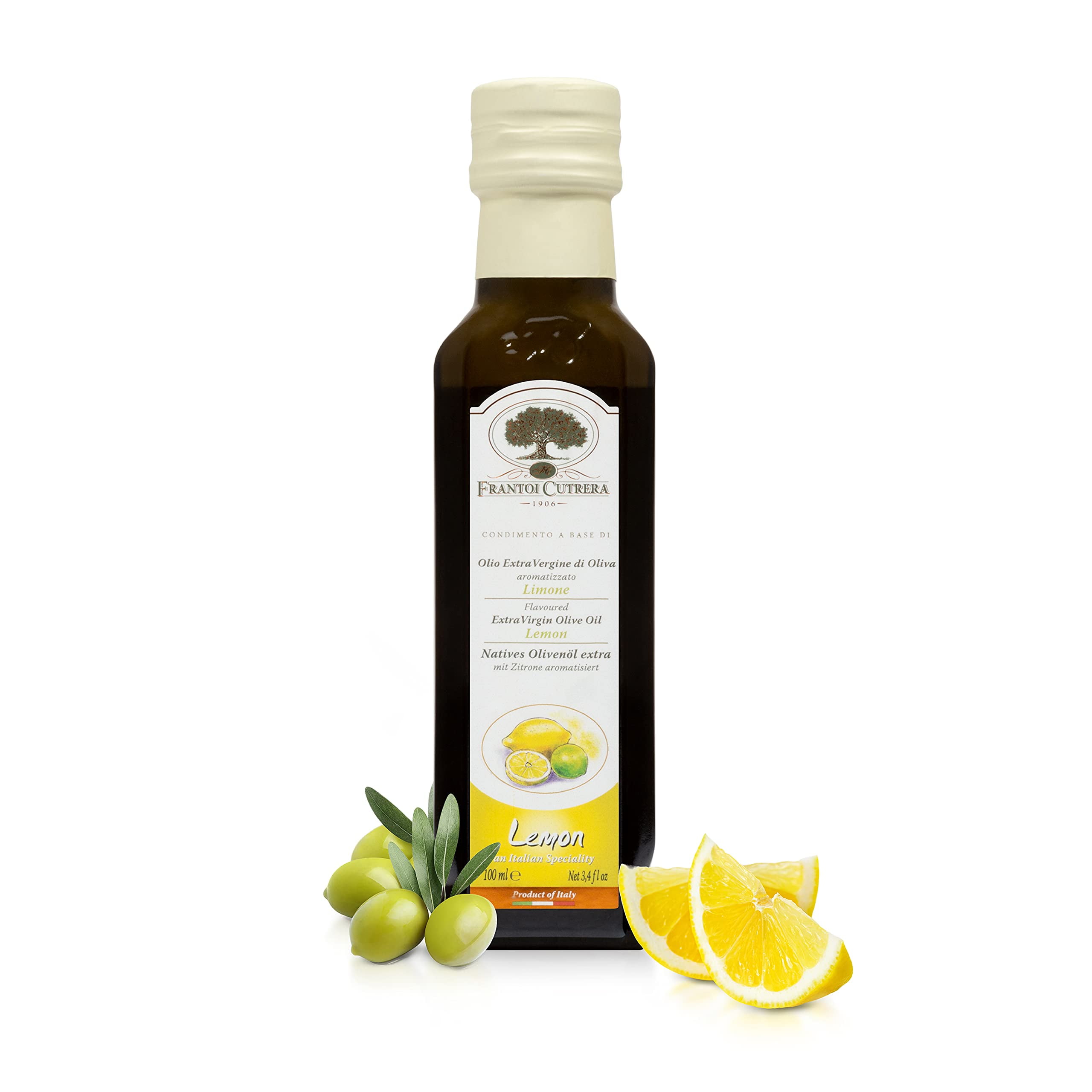 Mercato di Bellina Lemon Olive Oil for Cooking and Dipping Bread - Lemon Infused Olive Oil Made with Gourmet Italian Ingredients from Italy