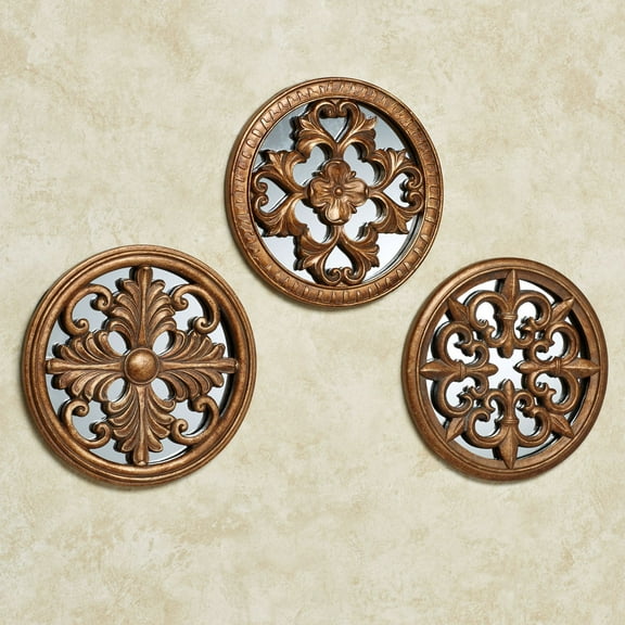 Bellina Mirrored Wall Art Light Bronze Set of Three 3