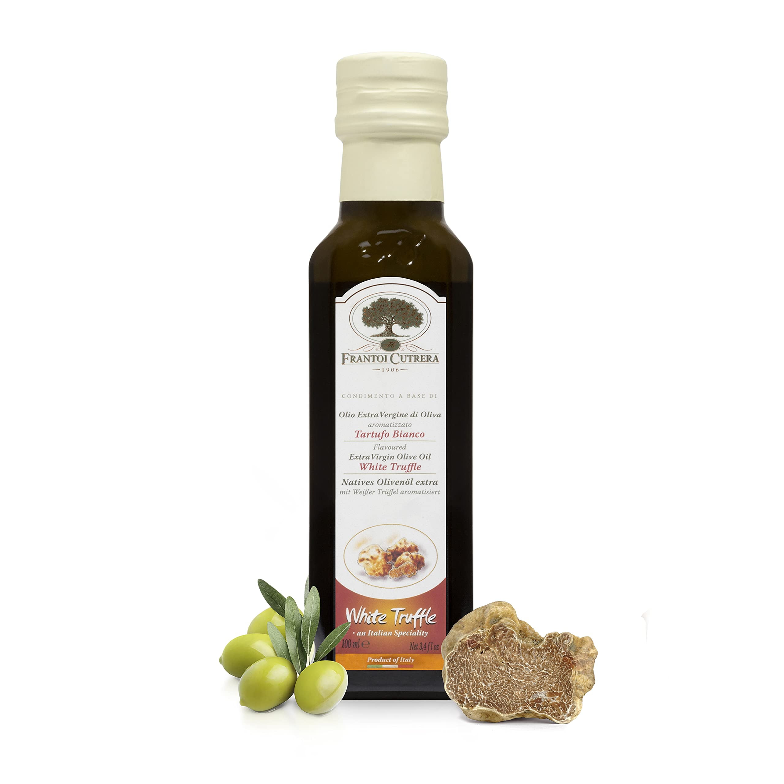 Mercato di Bellina White Truffle Oil for Dipping Bread and Cooking - Truffle Infused Olive Oil Made with Gourmet Italian Ingredients from Italy