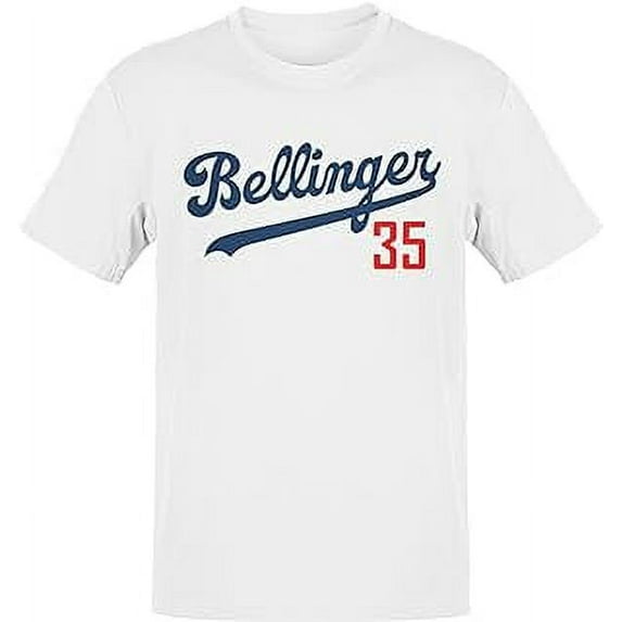 Bellinger 35 Baseball Shirts Shirt Jersey Player Number Vintage Retro Los Angeles Style Classic Dri-Power Unisex Adult Fit