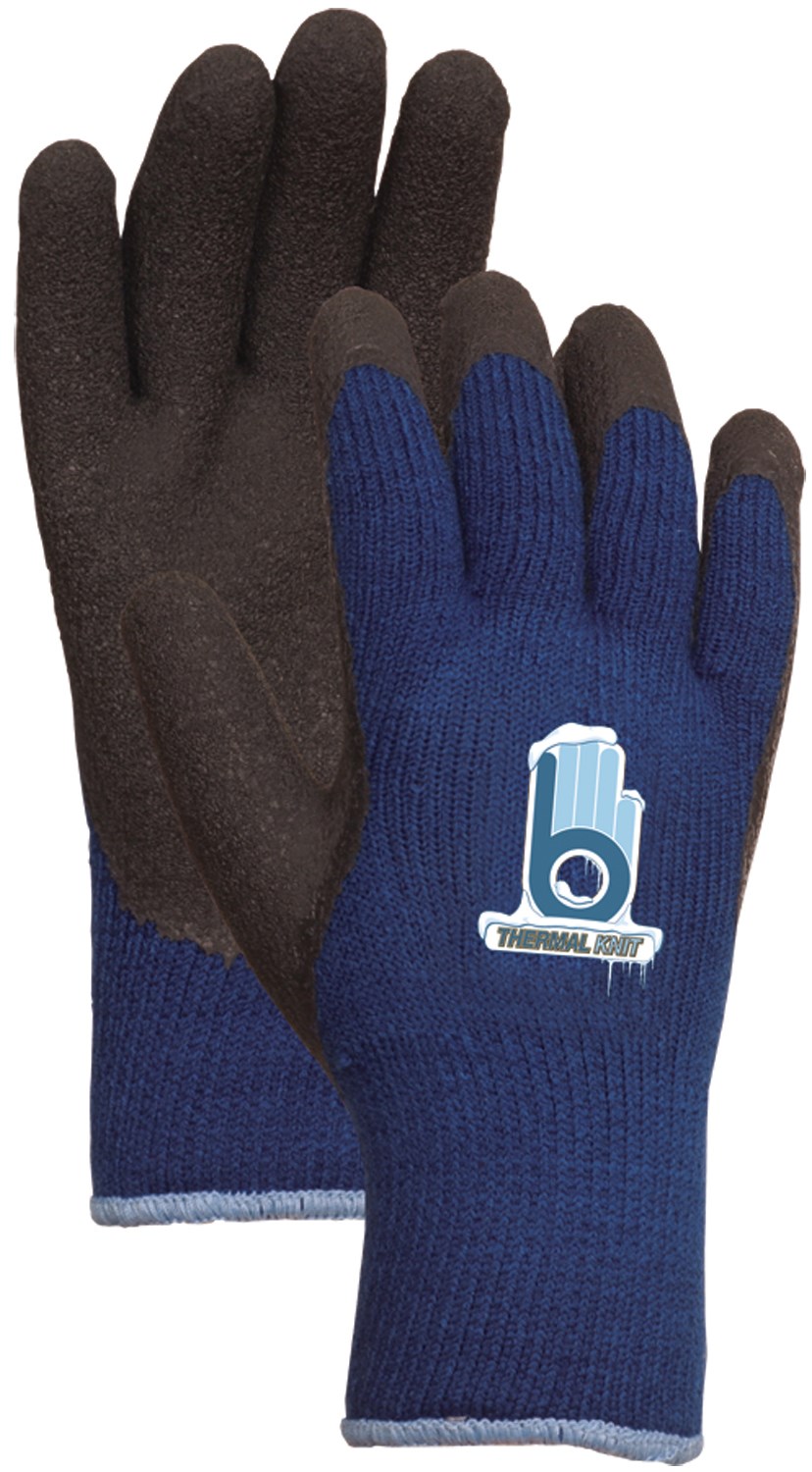 Bellingham Glove C4005s Small Blue Thermal Knit Gloves With Rubber Palm - image 1 of 2