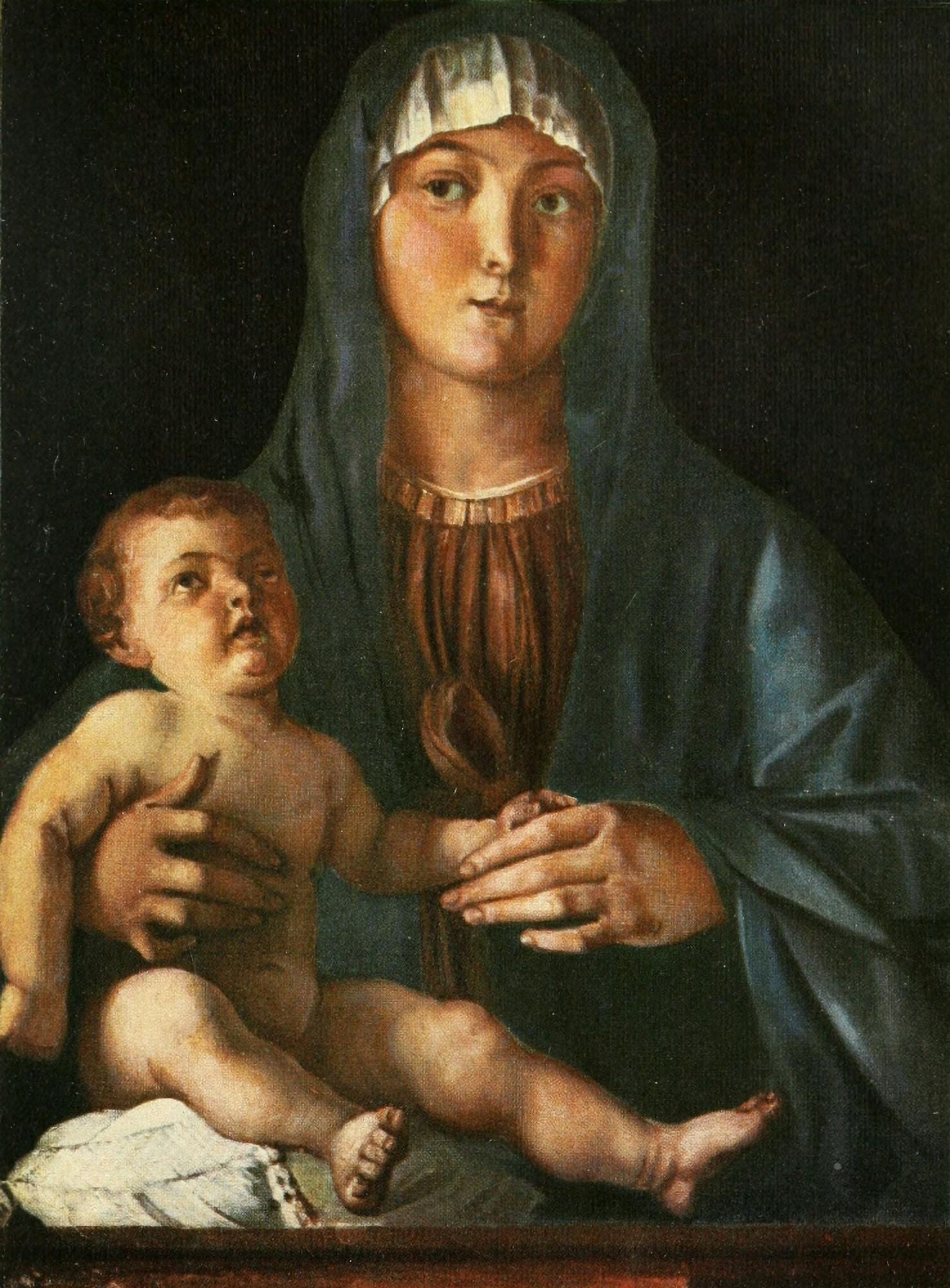 Bellini 1908 Madonna and Child 1 Canvas Art - Giovanni Bellini (18 x 24)