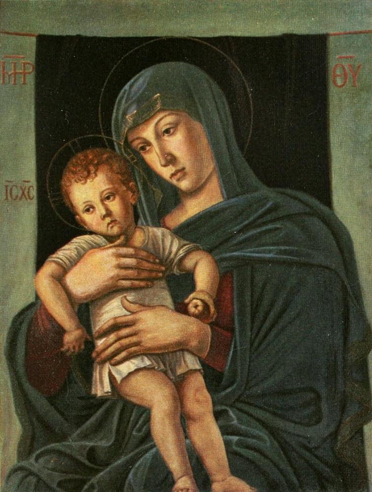 Bellini 1908 Madonna and Child 2 Canvas Art - Giovanni Bellini (24 x 36)