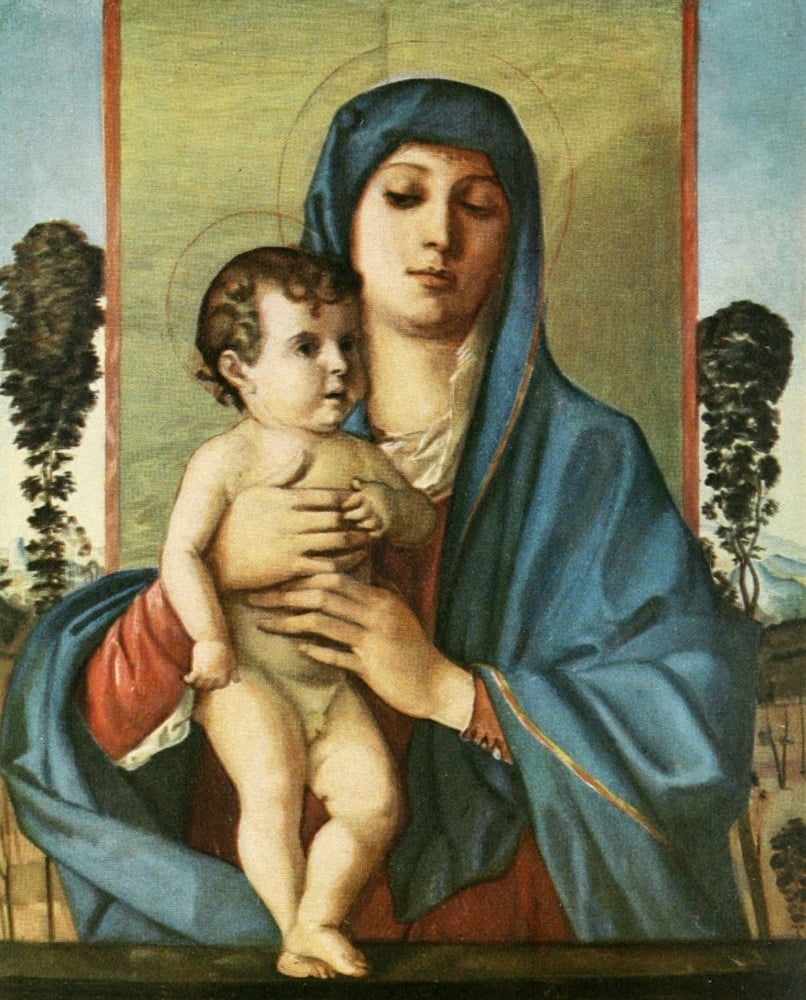 Bellini 1908 Virgin & Child Canvas Art - Giovanni Bellini (24 x 36)