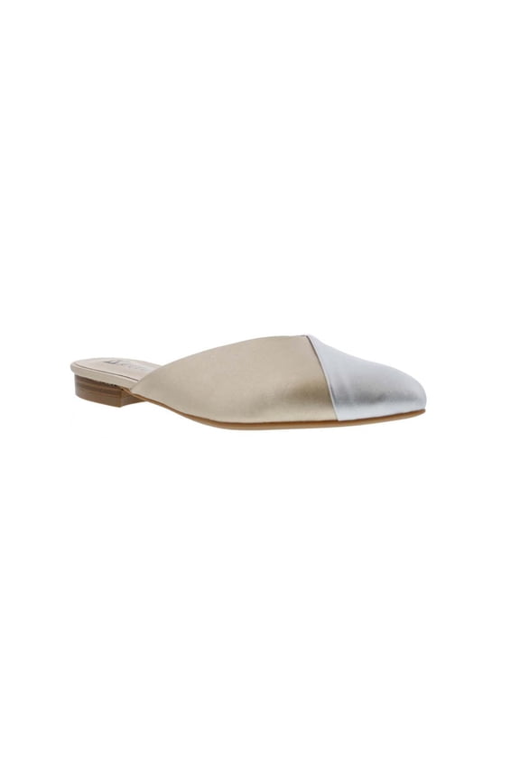 Bellini Flex Womens Comfort Slip On Mule 8 Metallic Microsuede