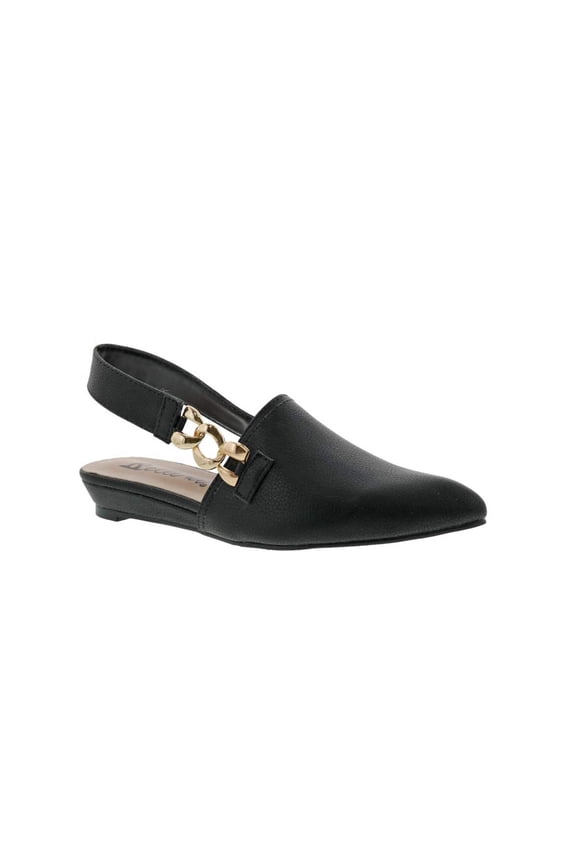 Bellini Fret Women Slip-on Mule Shoes In Black Smooth