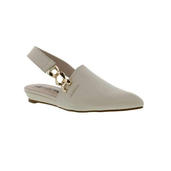 Bellini Fret Women Slip-on Mule Shoes In Bone Smooth