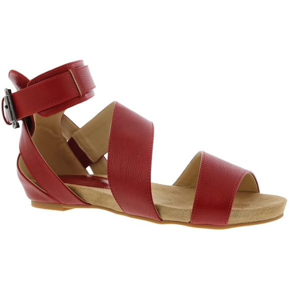 Bellini Nambi Womens Comfort Sandal 8 Wide Red Smooth