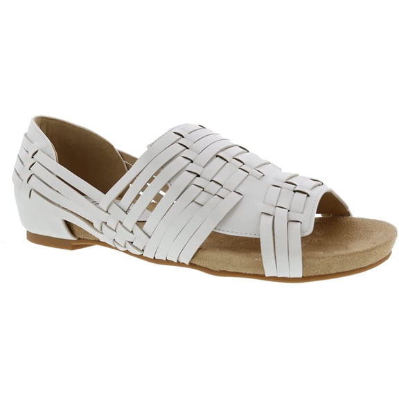 Bellini Native Womens Open Toe Comfort Sandal 10 Wide White Smooth