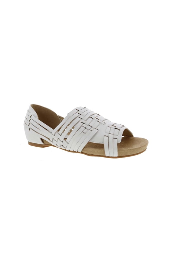 Bellini Native Womens Open Toe Comfort Sandal 6 White Smooth