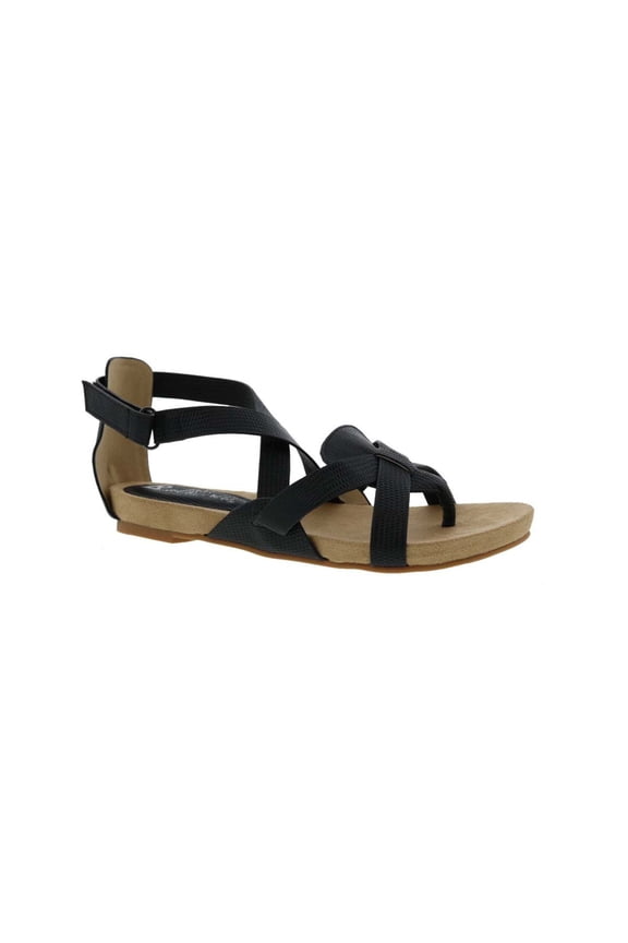 Bellini Nobu Women Strap Sandal In Black Pebbled