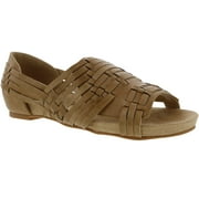 Bellini Nobu Womens Open Toe Comfort Sandal 6 White Pebbled