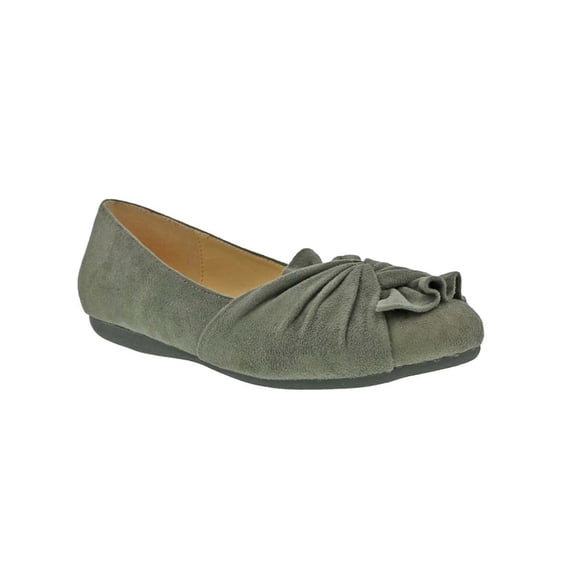 Bellini Snug Women Slip-on Shoe's In Olive Microsuede