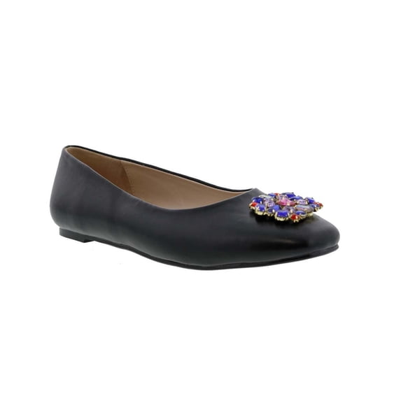 Bellini Sybil Women Slip-on Flat Shoes In Black Smooth