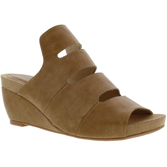 Bellini Whit Womens Open Toe Comfort Wedge Sandal 8 Wide Natural Smooth