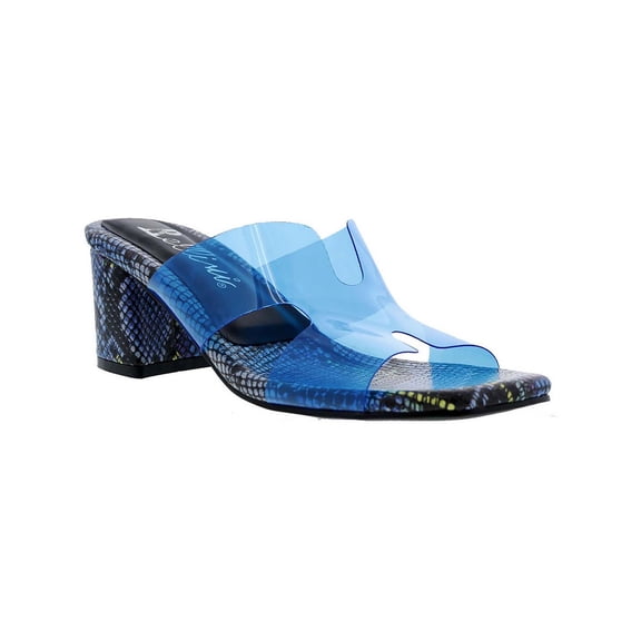Bellini Womens Faze Faux Leather Open Toe Pumps