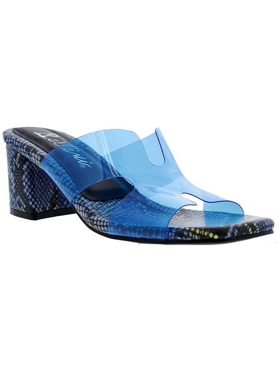 Womens Faze Faux Leather Open Toe Pumps