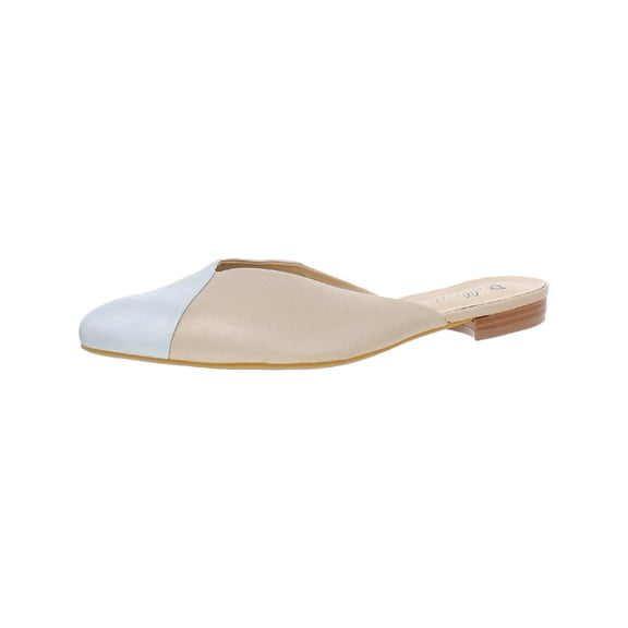 Bellini Womens Flex Faux Leather Almond Toe Mules